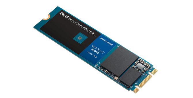 A WD Blue NVMe SSD
