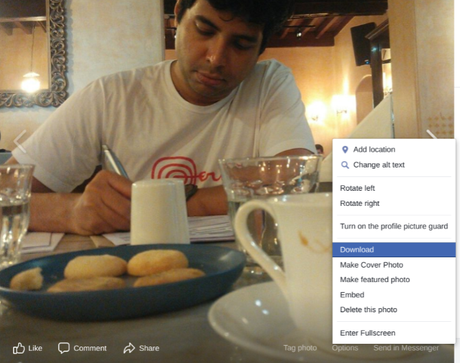 download a full-size image of any picture on Facebook