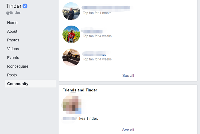 facebook showing tinder friend likes
