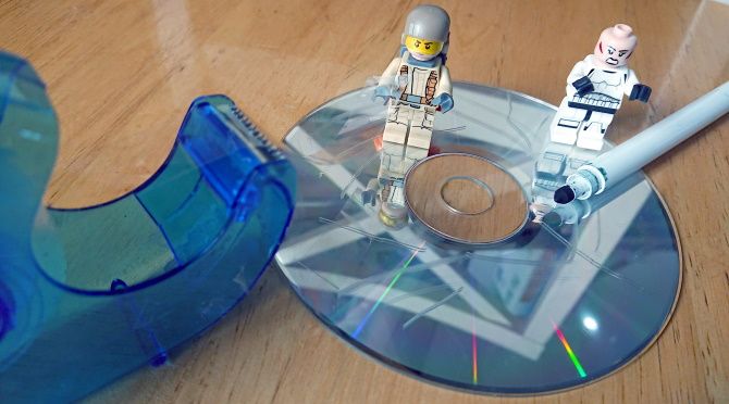 Fix holes in old CDs and DVDs