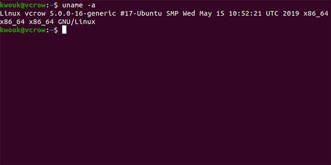 Linux kernel info in Ubuntu