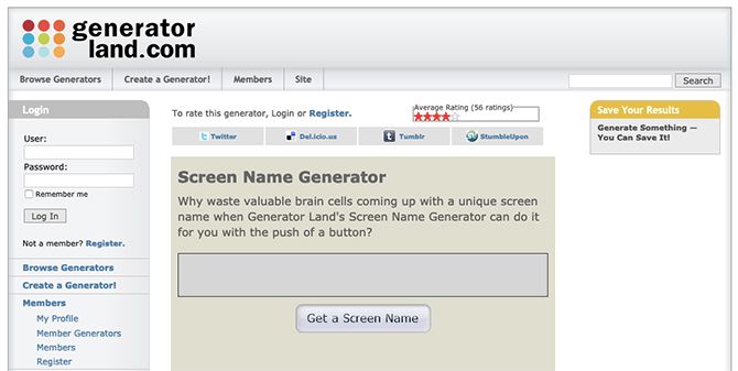 6 Cool Screen Name Generators
