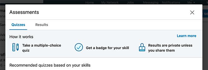 LinkedIn Skill Assessments Give You a Verification Badge