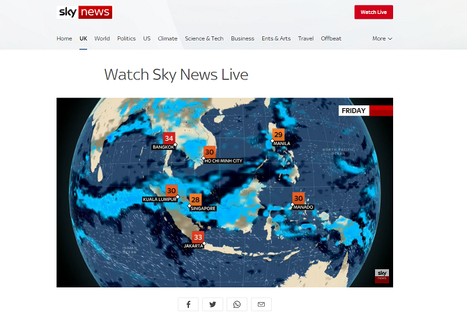 sky news free internet tv channel