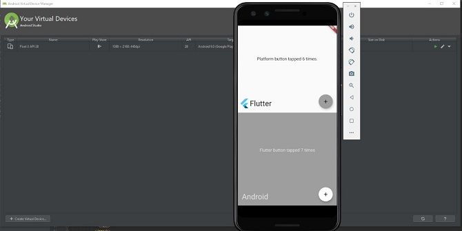 android studio emulated device for apps