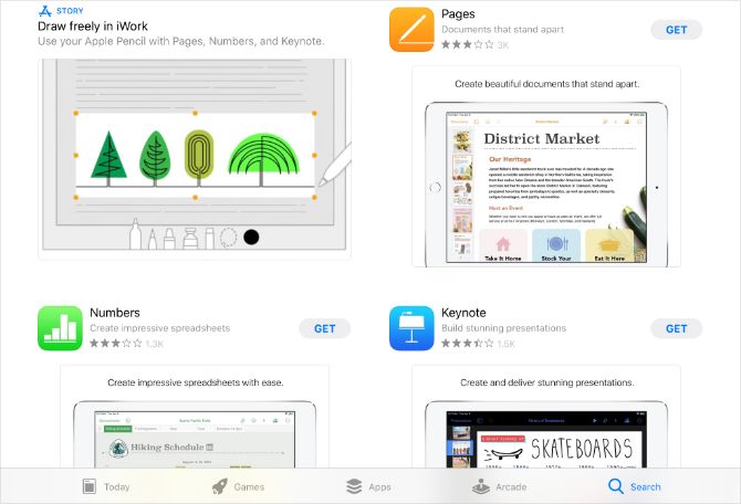 Приложения iWork в iPad App Store отображаются как бесплатные
