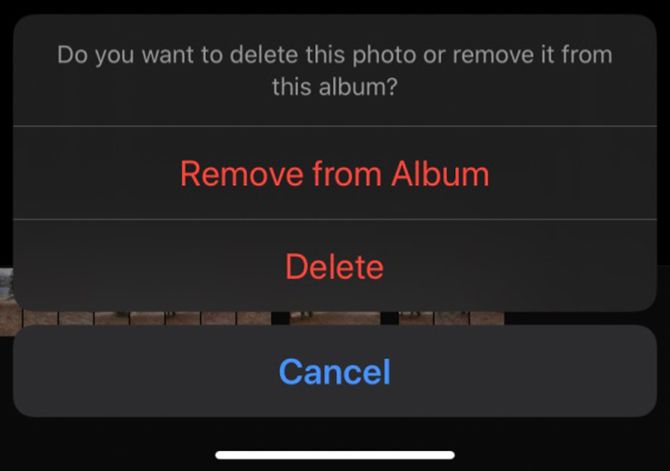 Удалить фотографии на iPhone