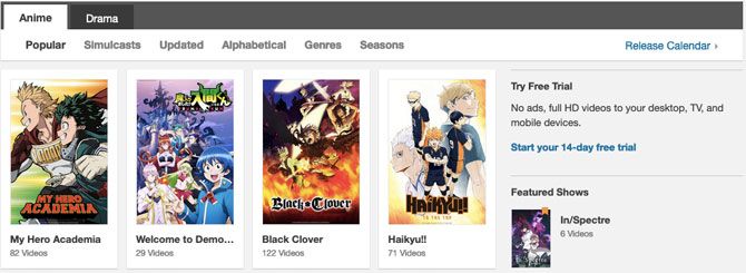 Anime On Netflix Instant 2014