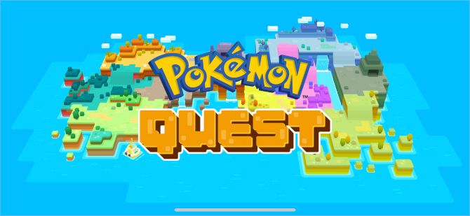 Начальный экран Pokemon Quest