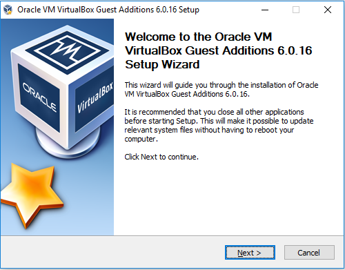 VirtualBox Guest Additions Install