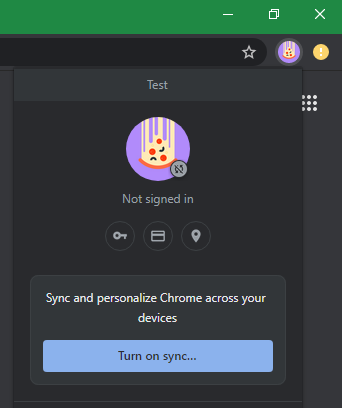 Chrome Включить синхронизацию