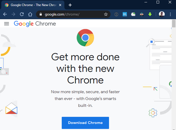 Скачать страницу Chrome