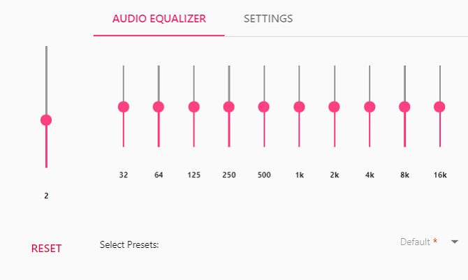 EQ Audio Equalizer chrome
