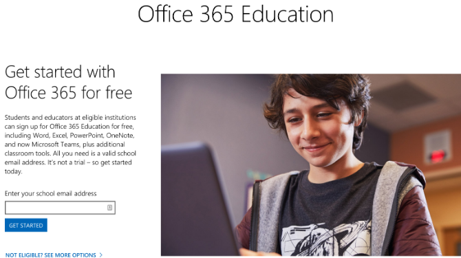 Students can get Office 365 for free or at major discounts through their school or university