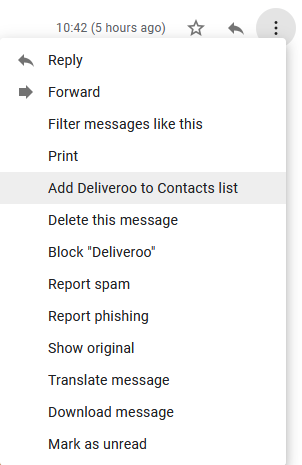 Gmail добавить в список контактов