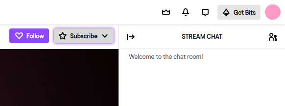 Twitch subscribe button