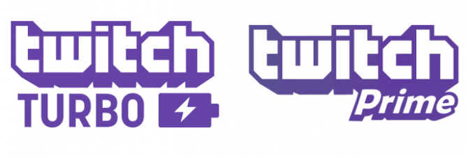 Twitch Turbo and Twitch Prime logos