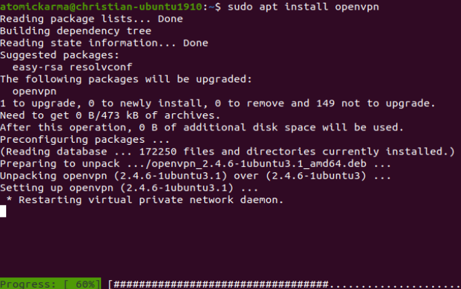 Как установить VPN-клиент на Ubuntu Linux vpnp linux vpn openvpn установить