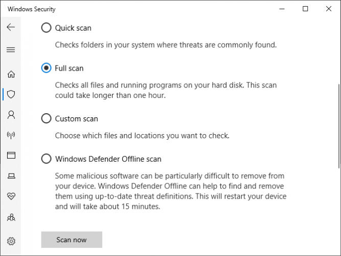 Análisis completo de seguridad de Windows