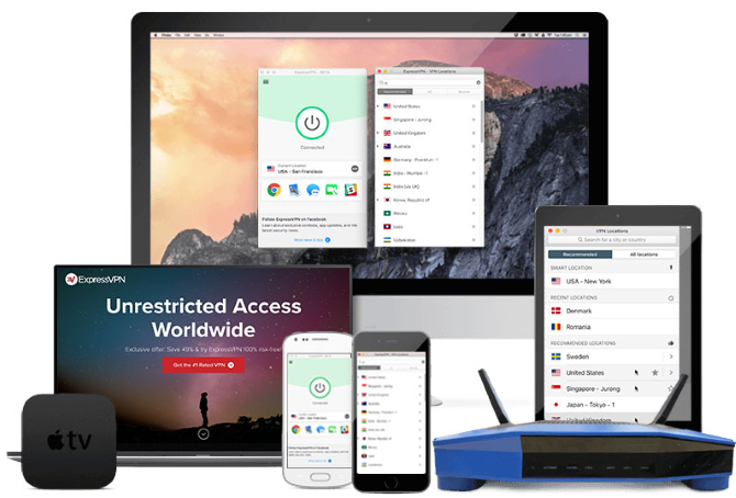 Get a free trial with ExpressVPN 