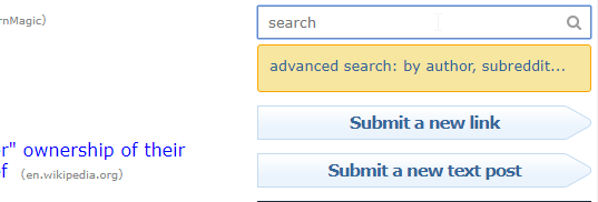 The search bar on the old Reddit design