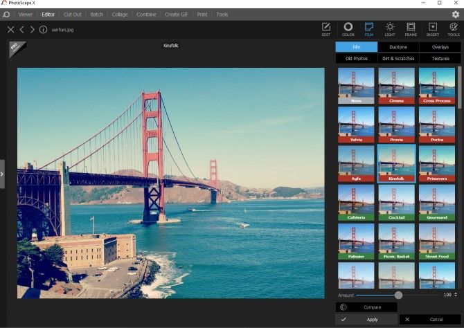 PhotoScape X Instagram Filter Desktop App