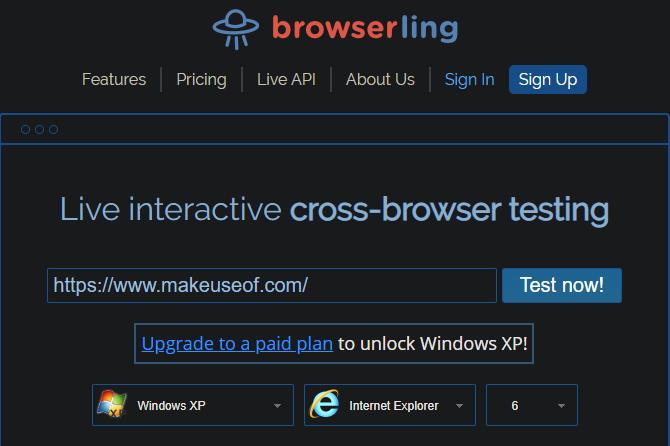 IE Browserling Testing