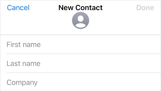 Новая страница контактов на iPhone