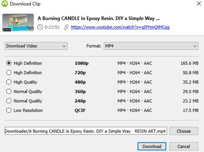 Download YouTube Video Quality