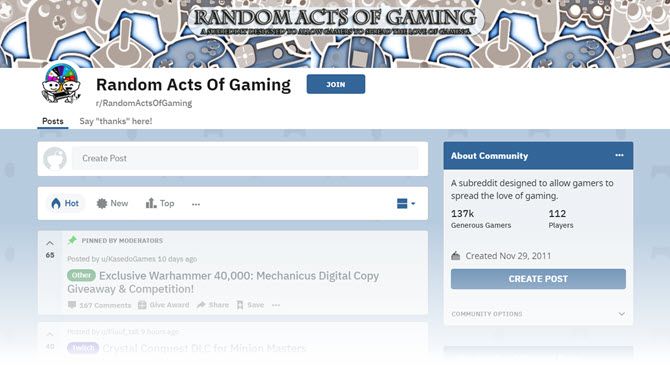 Random Acts Of Gaming