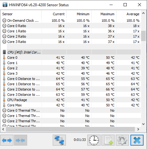 hwinfo 64 temperature monitor