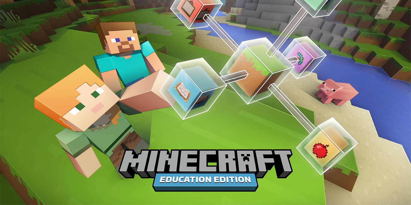 The official Minecraft Education Edition logo